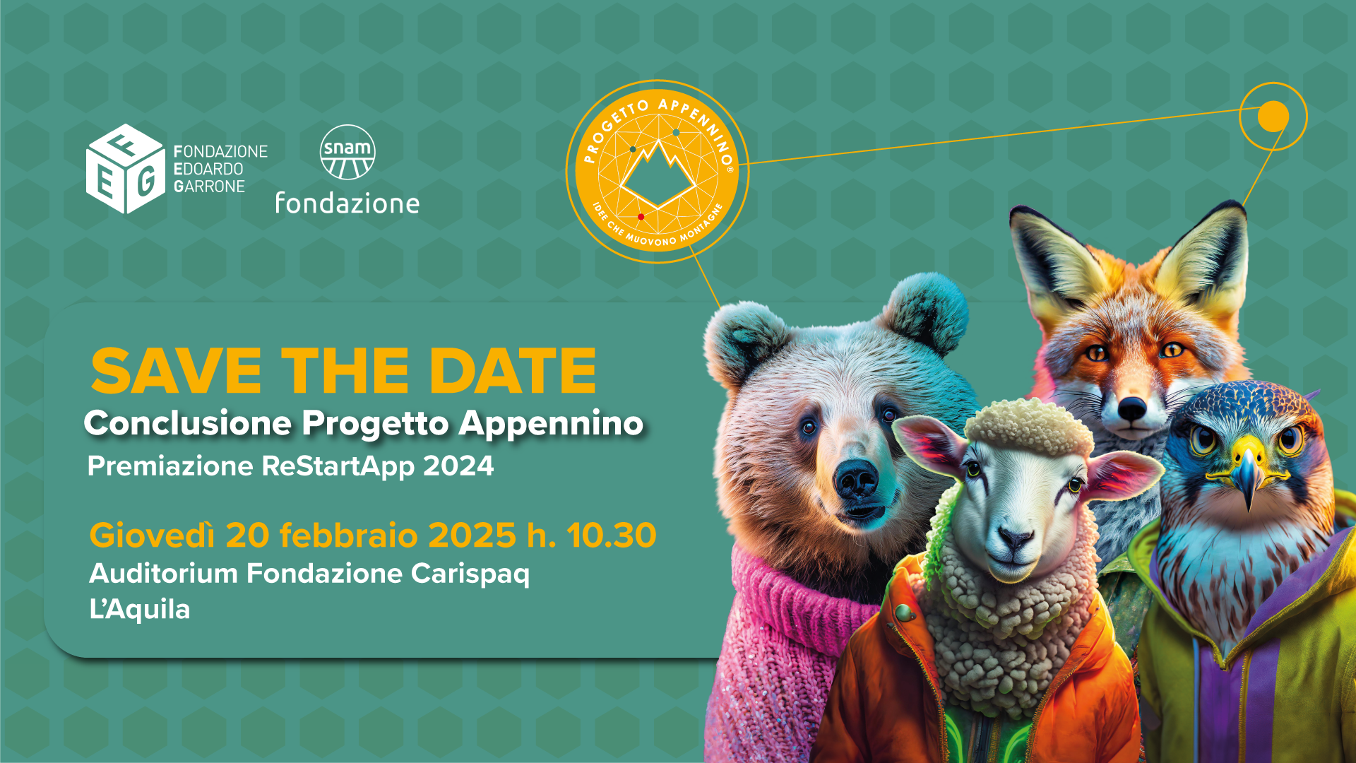 Progetto Appennino 2024, l’evento conclusivo il 20 febbraio a L’Aquila